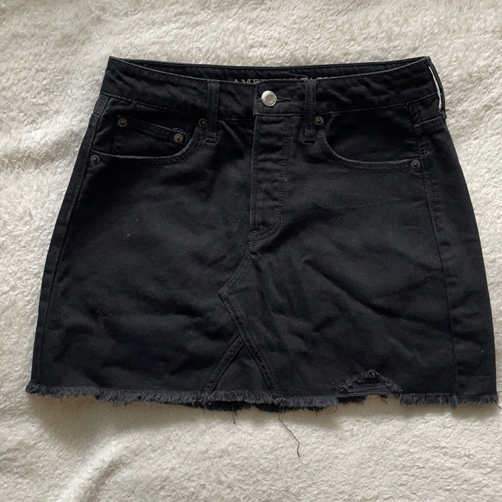 Black American eagle Jean skirt